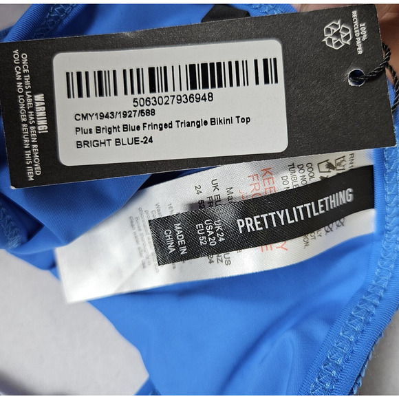 Pretty Little Thing Fringed Maxi Skirt Coverup Bikini Set Plus Size 22 Vacation - Picture 16 of 16